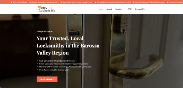 Valley-locksmiths-website